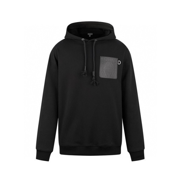 ✨로에베 남성 블랙 후드티 - Loewe Mens Black Hoodie - loc1457x