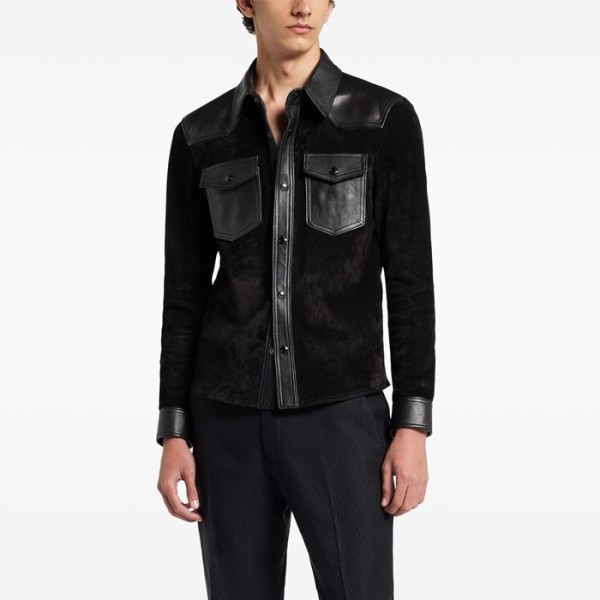 ✨톰포드 남성 가죽 자켓 - Tom Ford Mens Leather Jackets - toc1529x