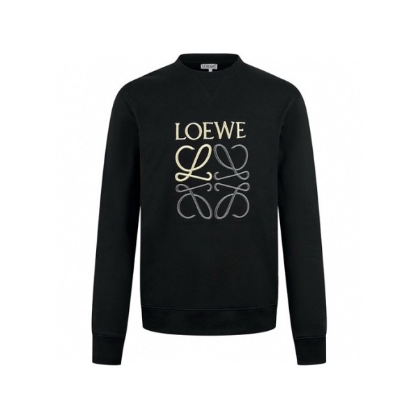 ✨로에베 남성 클래식 블랙 맨투맨 - Loewe Mens Black Tshirts - loe1569x