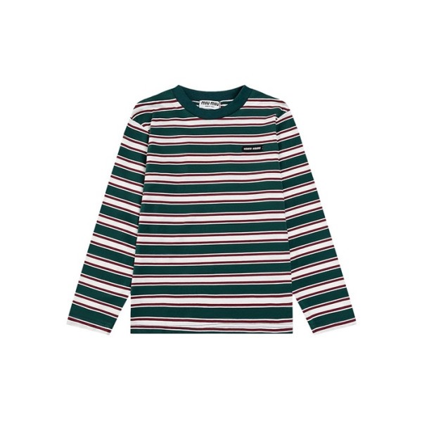 ✨미우미우 여성 라운드 긴팔티 - Miumiu Womens Round Tshirt - miu1594x