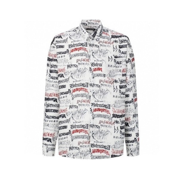 ✨발렌시아가 남성 화이트 셔츠 - Balenciaga Mens White Shirts - bac1816x