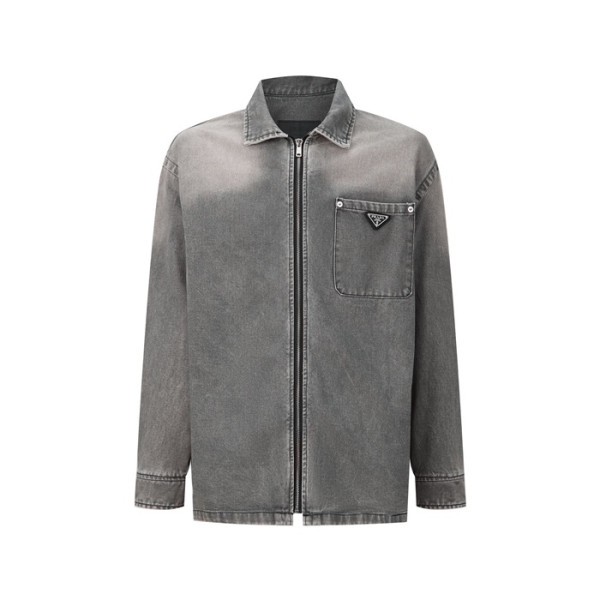 ✨프라다 남성 데님 셔츠 - Prada Mens Denim Shirts - prc1822x