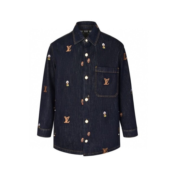 ✨루이비통 남성 데님 셔츠 - Louis vuitton Mens Denim Shirts - lvc1825x