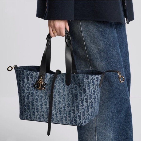 ✨디올 여성 데님 뚜주흐 백 M2821 - Dior Womens Book D.Toujours Bag - dib2348x