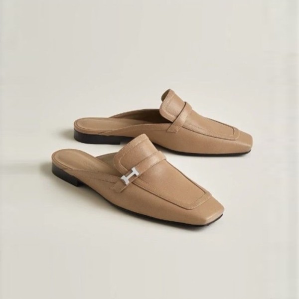 ✨에르메스 여성 그루피 레더 뮬 - Hermes Womens Groupie Mules - hes1363x