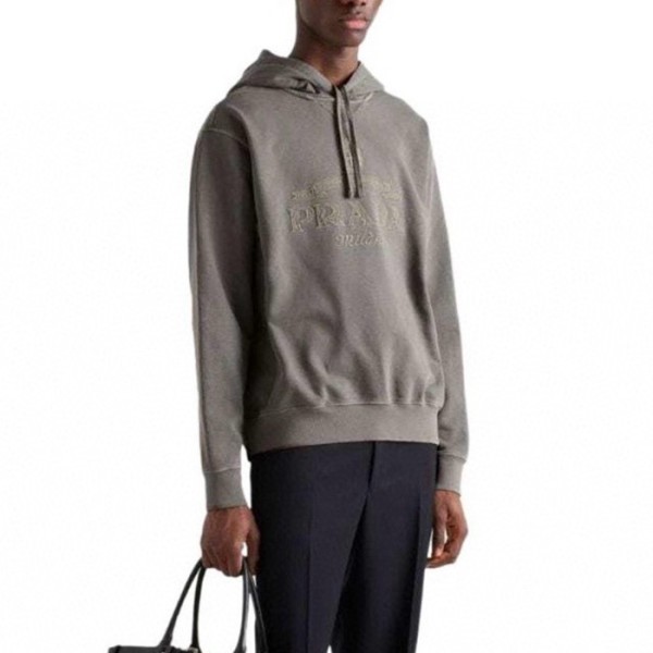 ✨프라다 남성 캐쥬얼 후드티 - Prada Mens Khaki Hoodie - prc1904x