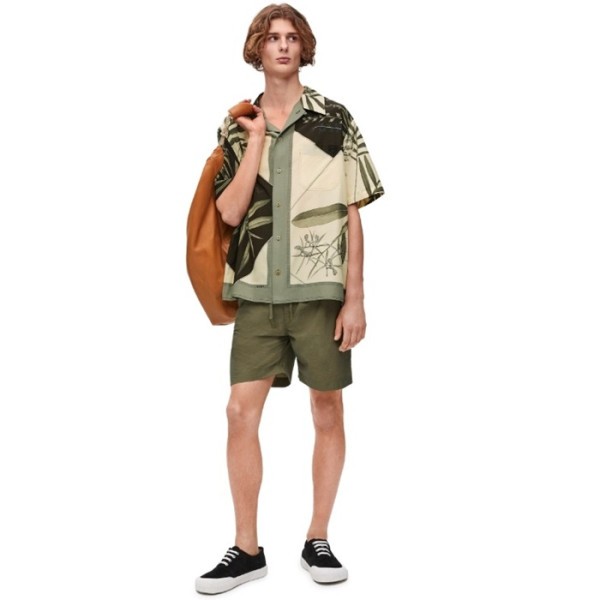 ✨로에베 남성 캐쥬얼 반바지 - Loewe Mens Khaki Half-pants - loc2038x