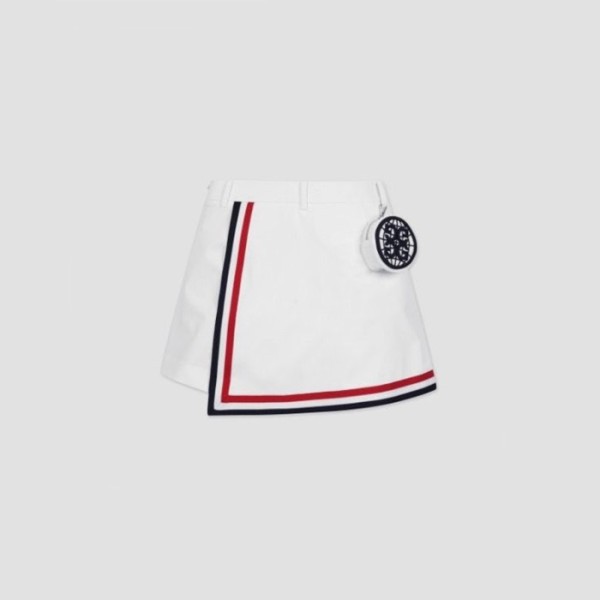 ✨[G/FORE] 지포어 여성 트리컬러 랩 큐럿 팬츠 스커트 - gol1240x