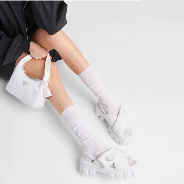 ✨프라다 여성 소프트 패딩 샌들 - Prada Womens Napa Sandals - prs1388x