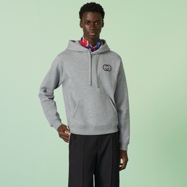 ✨구찌 남성 그레이 후드티 - Gucci Mens Gray Hoodie - guc2043x