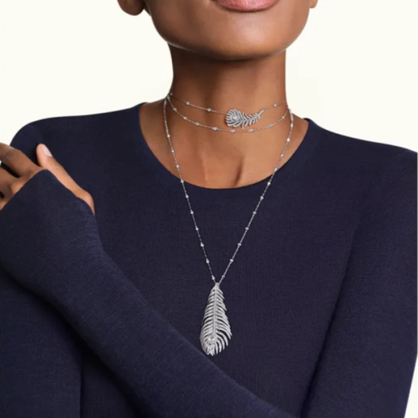 ✨부쉐론 여성 플륌 드 펑 목걸이 - Boucheron Womens White-gold Necklace - acc2340x