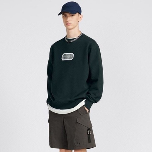 ✨디올 남성 블랙 맨투맨 - Dior Mens Black Tshirts - dic2057x