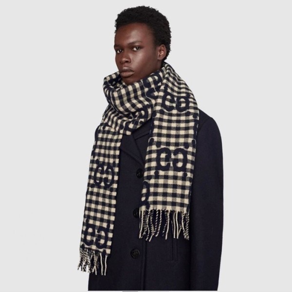 ✨구찌 여성 네이비 머플러 - Gucci Womens Navy Muffler - acc2350x