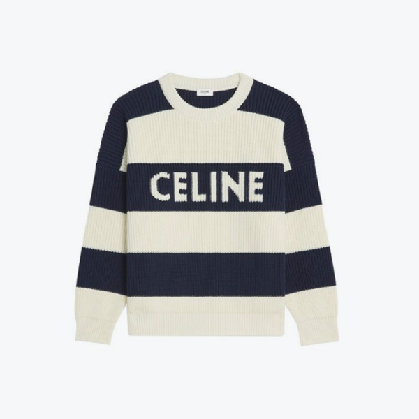 ✨셀린느 남성 크루넥 화이트 니트 - Celine Mens White Knits - cec2075x