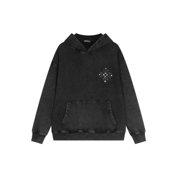 ✨크롬하츠 남성 블랙 후디 - Chrom hearts Mens Black Hoodie - chc2078x