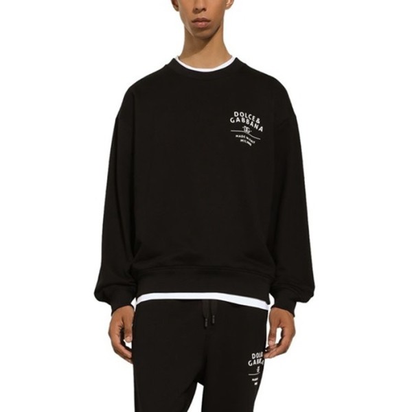 ✨돌체앤가바나 남성 블랙 맨투맨 - Dolce&Gabbana Mens Black Tshirts - doc2120x