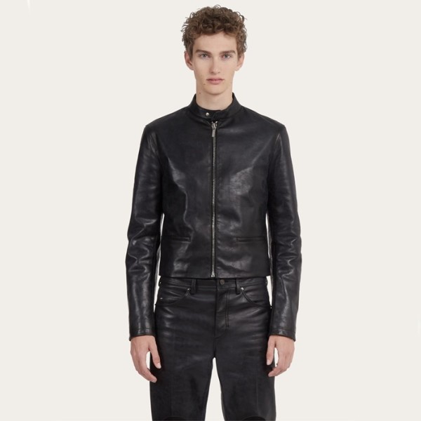 ✨페라가모 남성 가죽 재킷 - Ferragamo Mens Leather Jacket - fec2153x