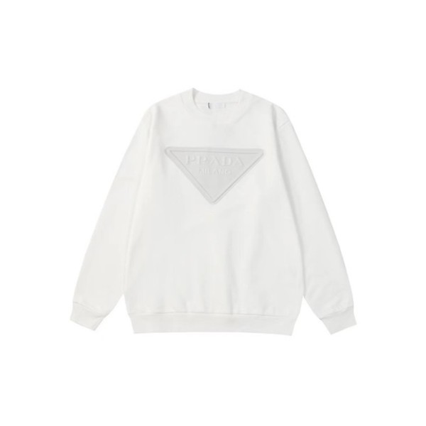 ✨프라다 남성 화이트 맨투맨 - Prada Mens White Tshirts - prc2213x