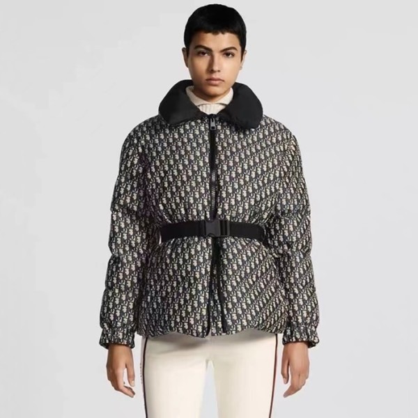 ✨디올 여성 블랙 벨트 푸퍼 자켓 - Dior Women Black Puffer Jacket - dic2215x