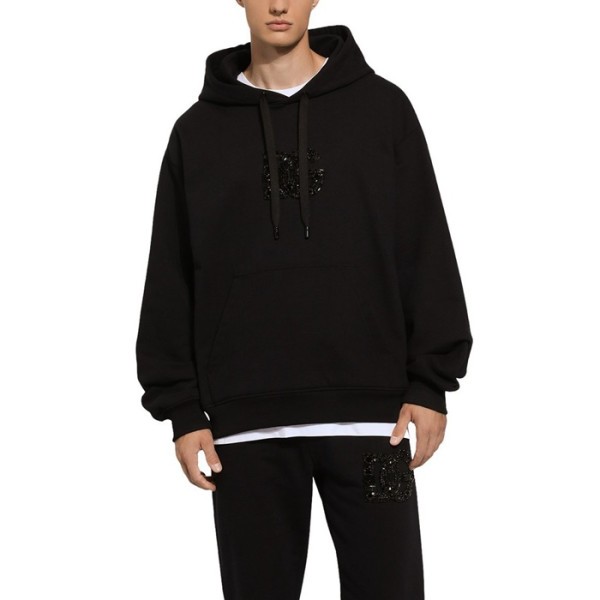 ✨돌체앤가바나 남성 블랙 후디 - Dolce&Gabbana Mens Black Hoodie - doc2231x