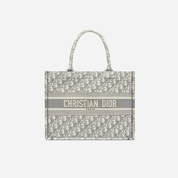 ✨디올 여성 오블리크 자수 북 토트백 미디엄 - Dior  Oblique Embroidery Medium Tote Bag- di2583z