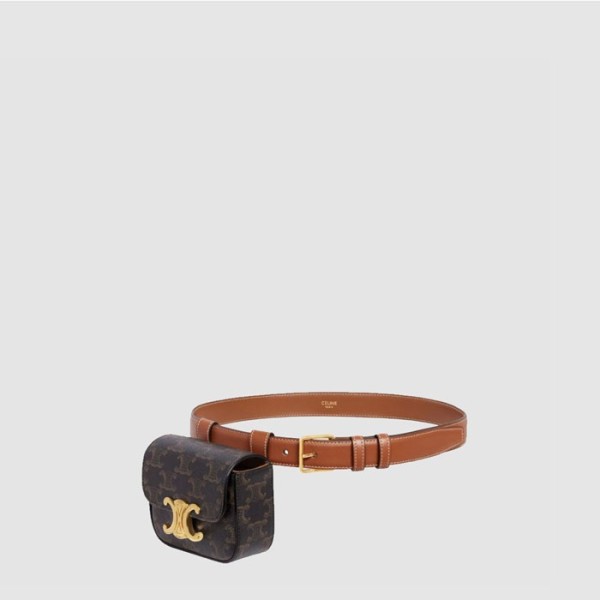 ✨셀린느 여성 트리오페 샤이니 벨트 백 - Celine Womens Triomphe Shiny Belt Bag - ceb2608x
