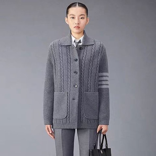 ✨톰브라운 여성 폴로 가디건 - Thom Browne Womens Cardigan - thc2343x