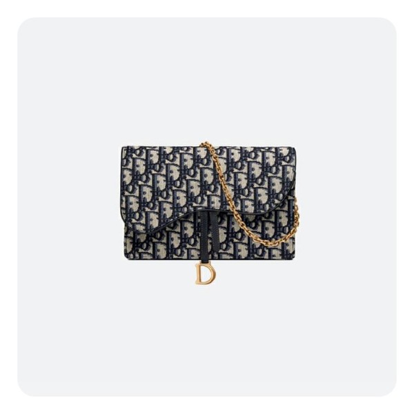 ✨디올 블루 오블리크 파우치 새들 백 - Dior Oblique Pouch Bag- di2618z