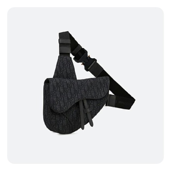 ✨디올 블랙 오블리크  자카드 새들 백- Dior Oblique Jacquard Saddle Bag- di2623z