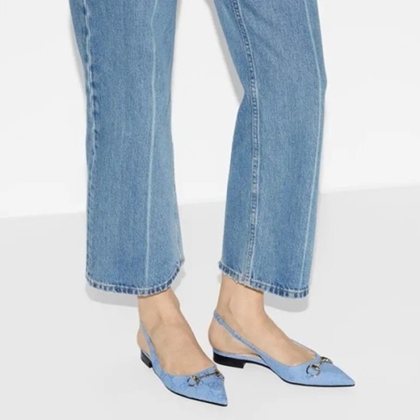 ✨구찌 여성 홀스빗 슬링백 - Gucci Women Horsebit Slingback - gus1452x