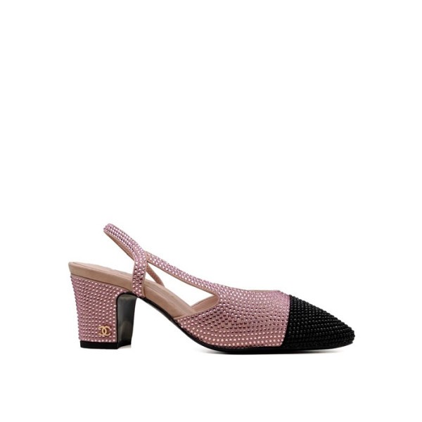 ✨샤넬 여성 미들힐 슬링백 - Chanel Womens Cubic Slingback - chs1455x