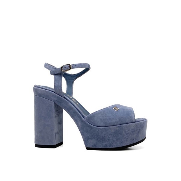 ✨샤넬 여성 하이힐 슬링백 - Chanel Womens Blue Slingback - chs1468x