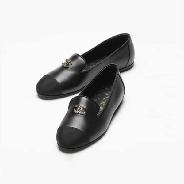 ✨샤넬 여성 화이트 에스파듀 - Chanel Womens Black Slip-ons - chs1474x