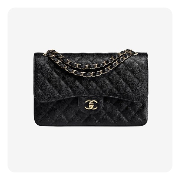 ✨샤넬 클래식 캐비어 라지 블랙 골드 - Chanel Classic Caviar Large Bag- ch2657z