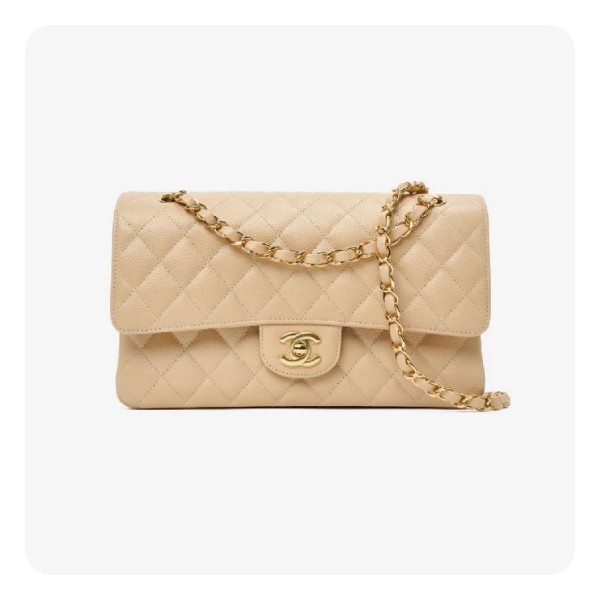 ✨샤넬 클래식 캐비어 그레인 카프스킨 미디움 베이지 - Chanel Classic Caviar Calfskin Medium Bag- ch2663z