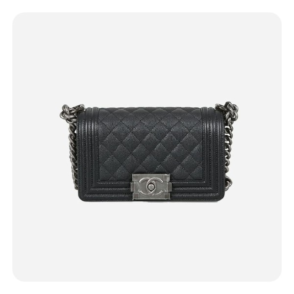 ✨샤넬 보이백 스몰 캐비어 블랙 빈티지 - Chane Boy Bag Small Caviar  Vintage Bag - ch2670z