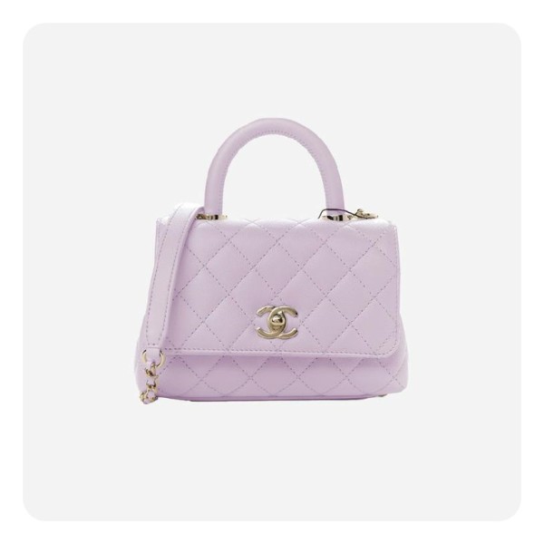 ✨샤넬 코코핸들 미니 핑크 골드  - Chane Coco Handle Mini Bag - ch2691z