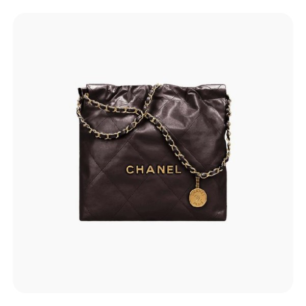 ✨샤넬 22백 미디움 초코 브라운 골드- Chane 22 Bag Medium Bag - ch2713z