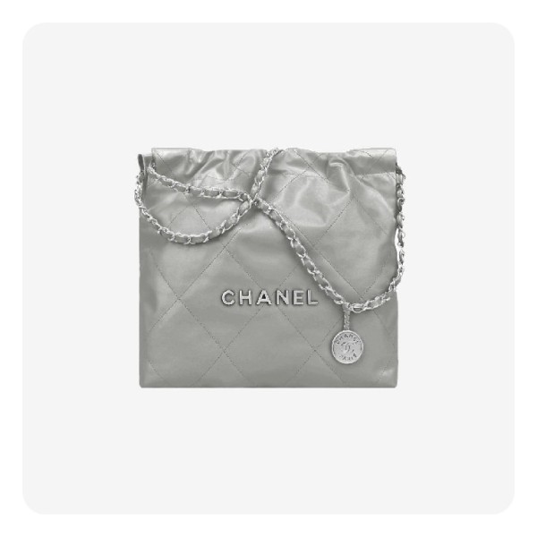 ✨샤넬 22백 라이트그레이 실버- Chane 22 Bag Light Bag - ch2717z