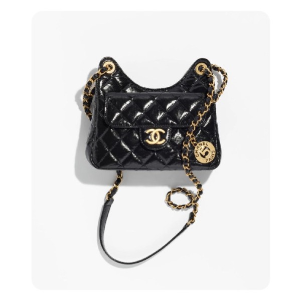 ✨샤넬 23 호보 핸드백 스몰 블랙 골드 - Chane 23 Hobo Handbag Small Bag - ch2732z