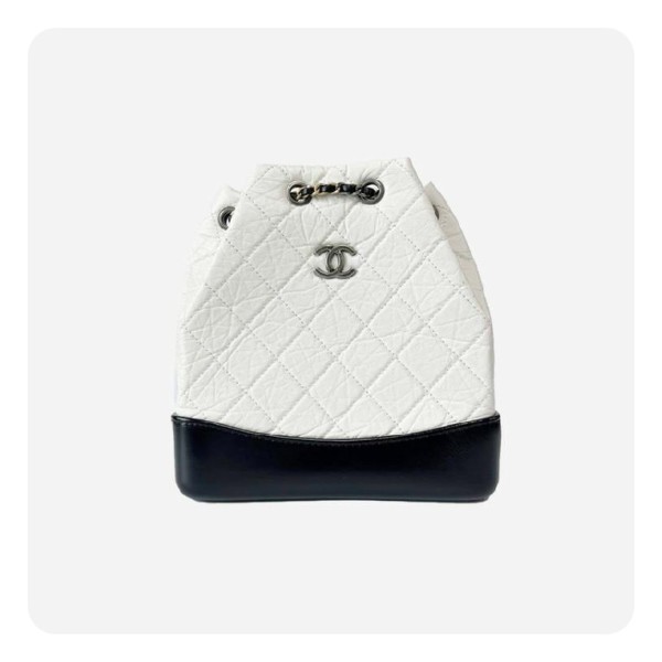 ✨샤넬 가브리엘 카프스킨 스몰 화이트 빈티지 실버  - Chane Gabriel Calfskin Small Vintage Bag - ch2740z