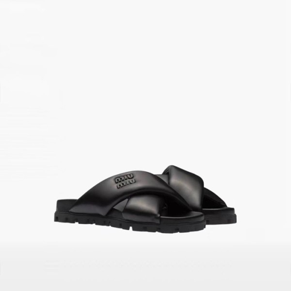 ✨미우미우 여성 퀼팅 뮬 - Miumiu Womens Padding Mules - mis1556x