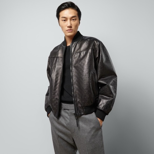 ✨구찌 남성 가죽 자켓 - Gucci Mens Leather Jackets - guc2383x