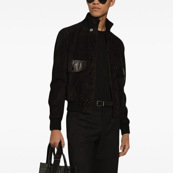 ✨돌체앤가바나 남성 가죽 자켓 - Dolce&Gabbana Mens Black Jacket - doc2427x