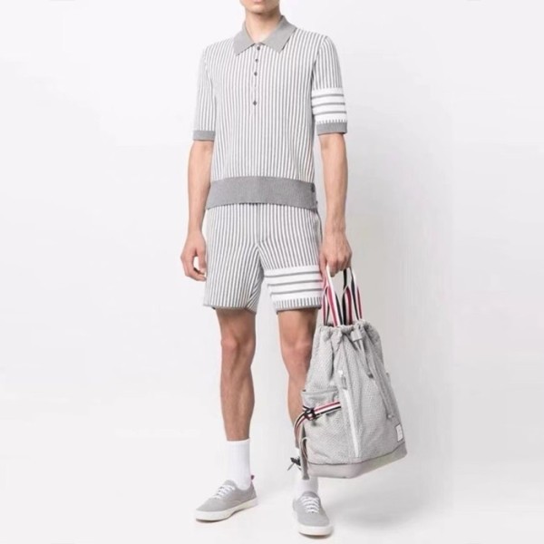 ✨톰브라운 남성 클래식 반바지 - Thom Browne Mens Classic Half-pants - thc2476x