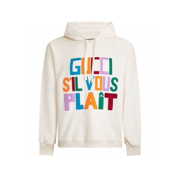 ✨구찌 남/녀 아이보리 후드티 - Gucci Unisex Ivory Hoodie - guc2478x