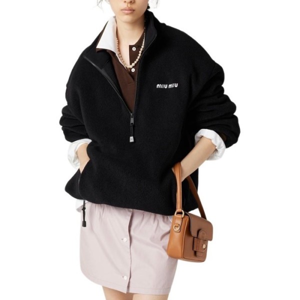 ✨미우미우 여성 블랙 자켓 - Miumiu Womens Black Jacket - mic2532x