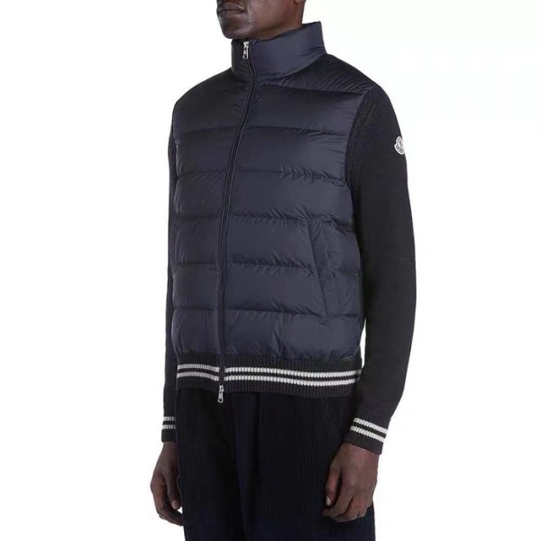 ✨몽클레어 남성 클루니 패치 로고 다운 패딩 - Moncler Mens Navy Down Padding - moc2534x