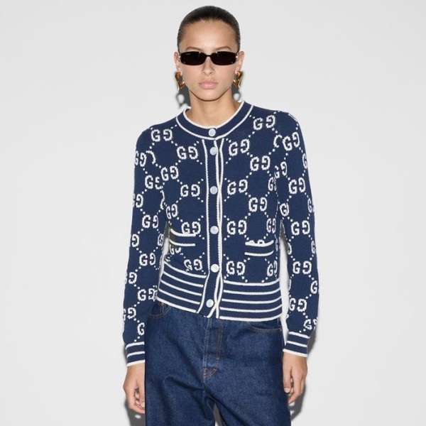 ✨구찌 여성 브이넥 가디건 - Gucci Womens V-neck Cardigan - guc2619x