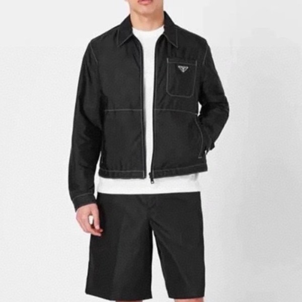 ✨프라다 남성 가죽 자켓 - Prada Mens Leather Jacket - prc2660x